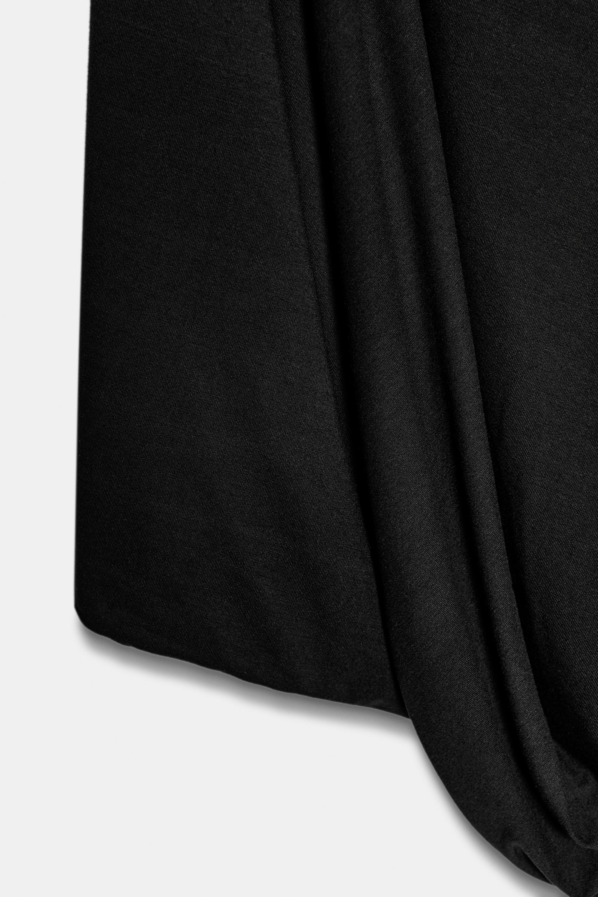 DRAPED MIDI SKIRT
